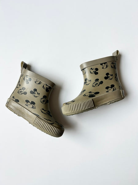 Mickey Brown Rubber Boots • 6c (22 EU)