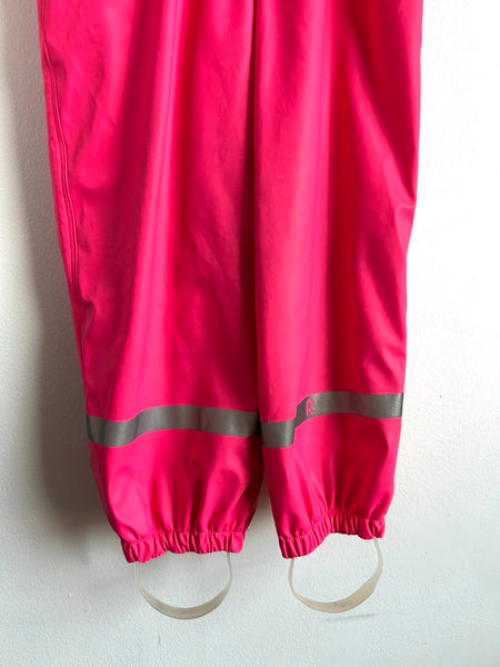 Reima Pink and Patterned Rainsuit • 3-4 years (98cm)