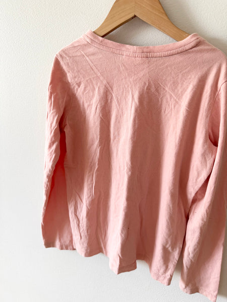 Hanna Andersson Pink Long Sleeve Top • 7-8 years (130cm)
