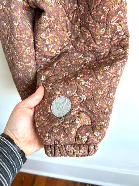Wheat Kids Brown Floral Winter Suit • 18 months