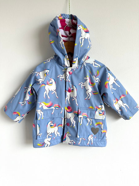 Hatley Unicorn Blue Jacket • 6-12 months
