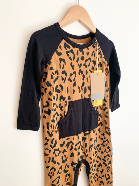 NEW Kyte Leopard Print Pocket Romper • 2 years