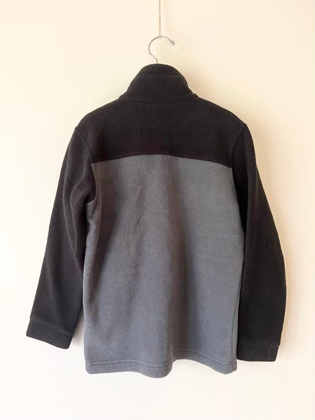 Columbia Zip Up Grey and Black Fleece • 7-8 years (Small)