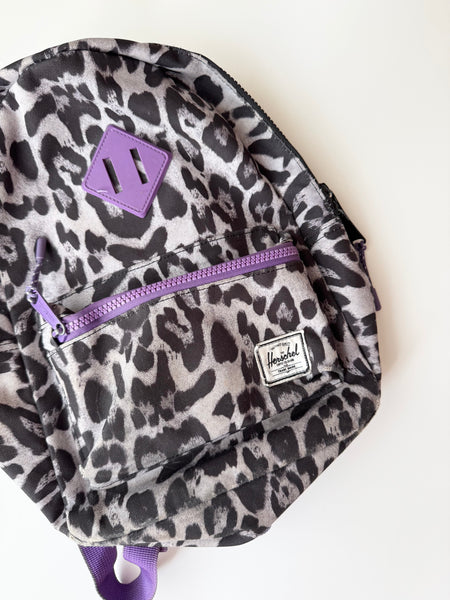 Herschel Purple and Leopard Toddler Backpack
