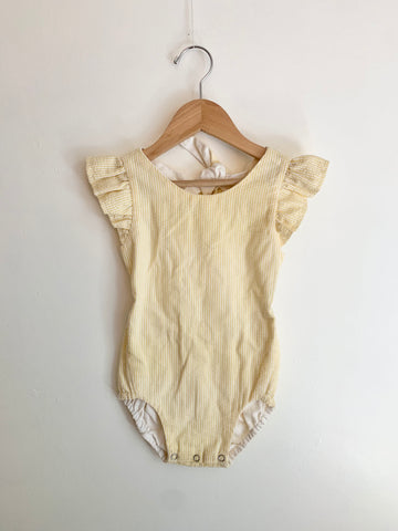 Nest and Nurture Yellow "Trixie" Romper • 2 years