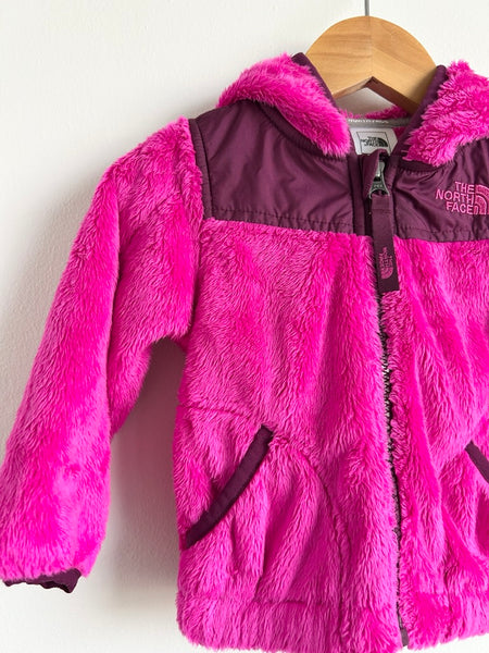 The North Face Pink Oso Zip Fuzzy Sweater • 6-12 months