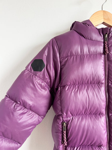 Patagonia Purple Hi-Loft Down Hoodie • 5 years (REPAIRED)