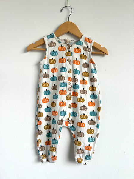Siix Cotton Tank Romper with Pumpkins • 12-18 months