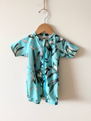Bonds Blue Palm Swimsuit • 6-12 months