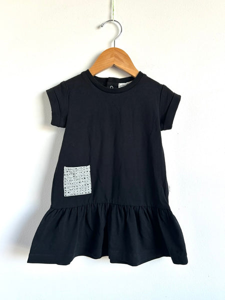 NEW Miles Black Peplum Tee Dress • 24 months