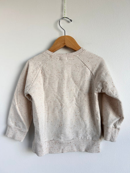 Jamie Kay Cream Speckled Crewneck Sweater • 2-3 years