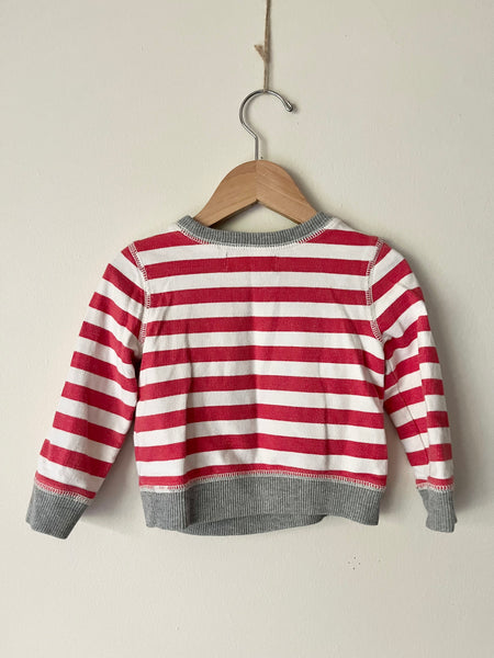 Gap x Peanuts Snoopy Striped Sweatshirt • 6-18 months