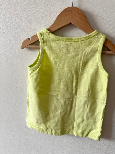 Gap x Disney Mickey Bright Yellow Tank Top • 18-24 months