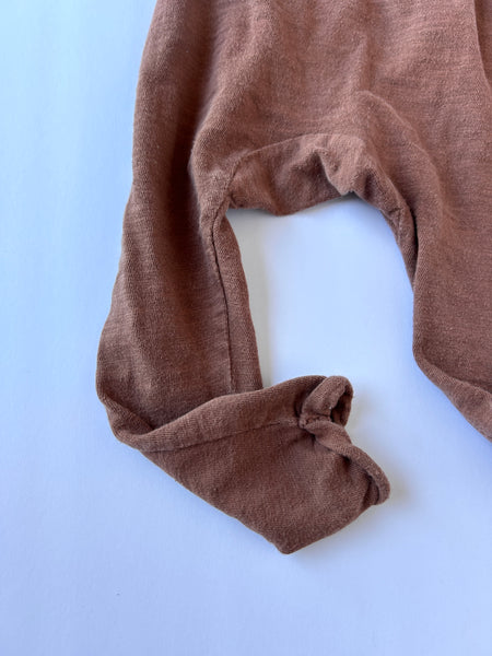 Mini Mioche Brown Cotton Overalls • 12-18 months