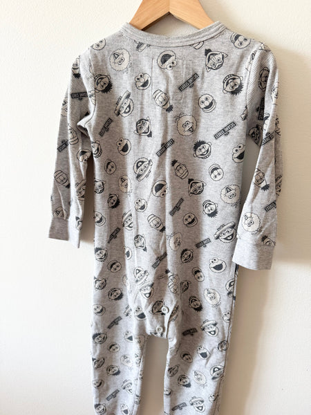 Arborist x Sesame Street Waffle Cotton Romper • 2-3 years