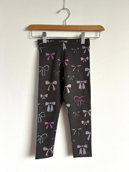 NEW Zara Bow Grey Leggings • 4-5 years