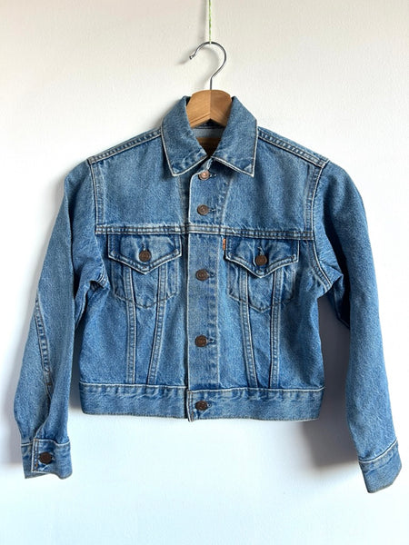 Vintage 1984 Levi's Orange Tab Denim Jacket • 6-8 years (Small)