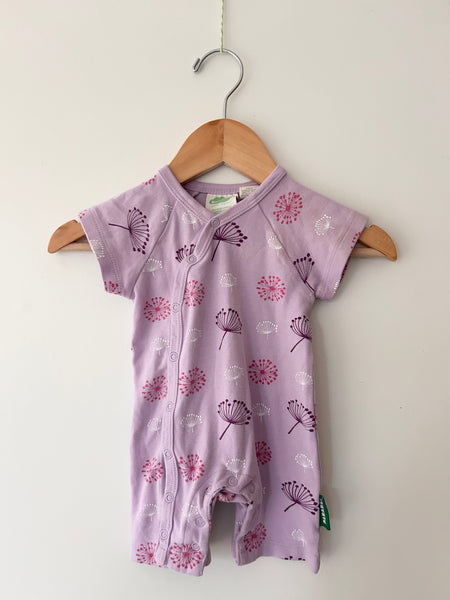 Parade Purple Buttons Shorty Romper • 3-6 months *