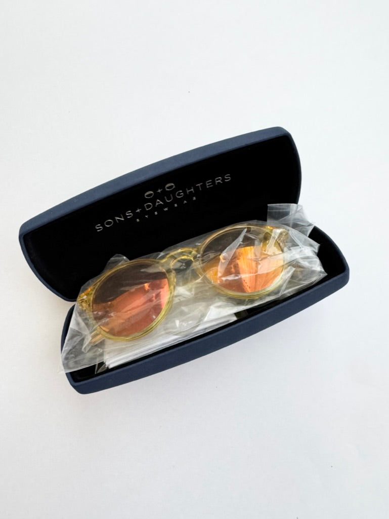NEW Sons and Daughters Clark Sun Yellow Sunglasses • 2-6 years