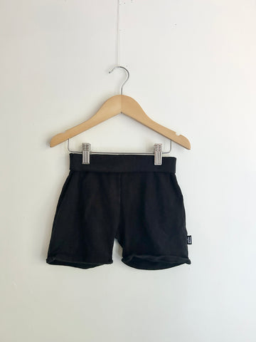 Whistle and Flute Black Shorts • 5-6 years