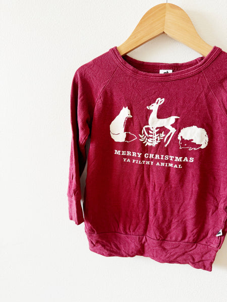 Little and Lively Ya Filthy Animal Sweatshirt • 1-2 years