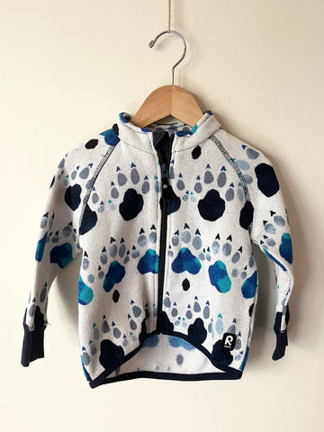 Reima Blue Tracks Zip Up Sweater • 18-24 months