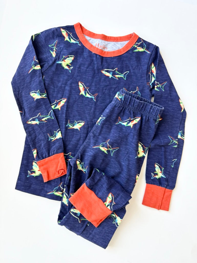 Hatley Shark Jammies • 4-5 years
