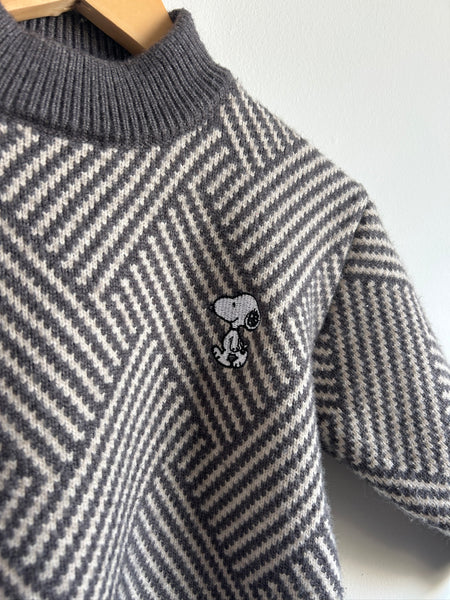Snoopy Embroidered Mock Neck Sweater • 4-6 years (approx)