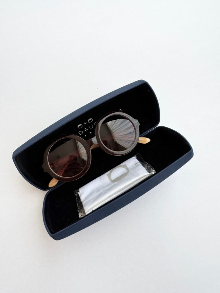 NEW Sons and Daughters Lenny Round Sunglasses Brown • 2-6 years