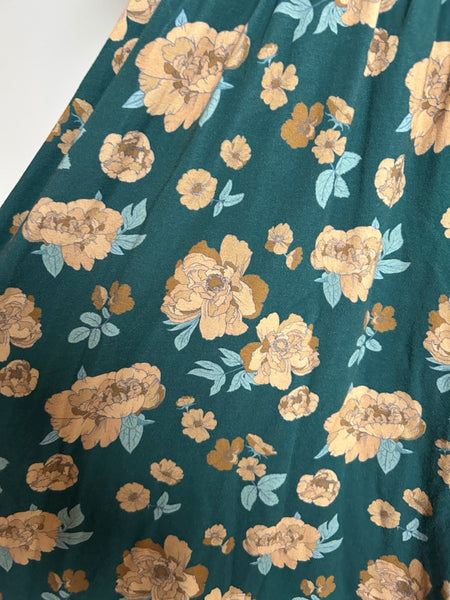 Little and Lively Green Peony Dress • 5-6 years