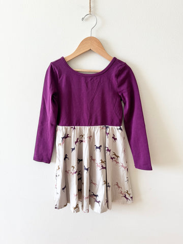 Tea Purple Horse Dress • 5 years