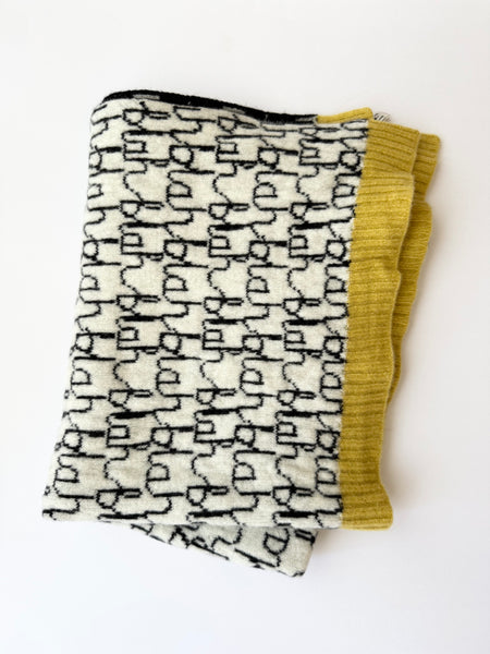 NEW Donna Wilson Blah Blah Blah Wool Blanket