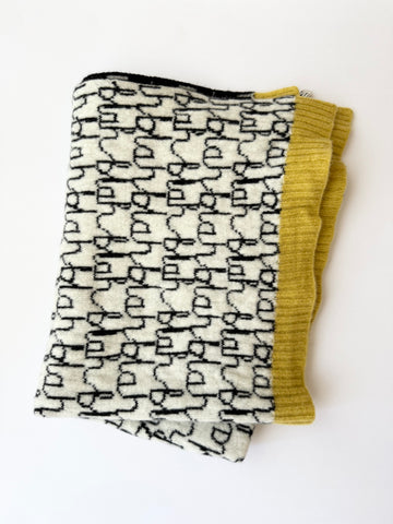 NEW Donna Wilson Blah Blah Blah Wool Blanket