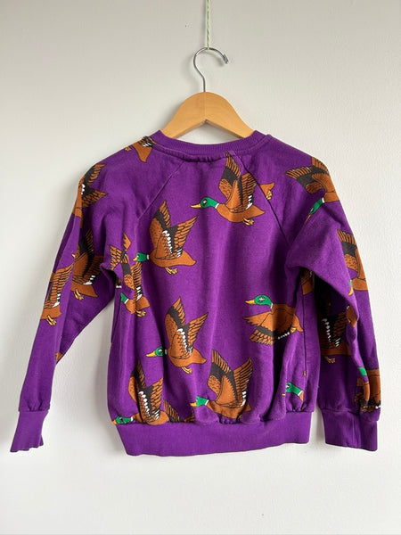 Mini Rodini Geese Purple Sweatshirt • 4-7 years (116/122cm)