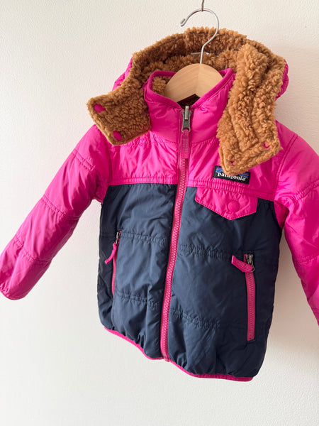 Patagonia Pink and Navy Tribbles Jacket • 2 years
