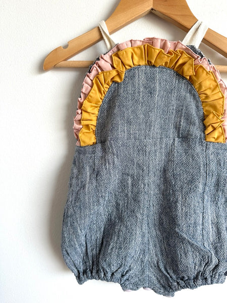 Brass Razoo Rainbow Bubble Romper • 2 years