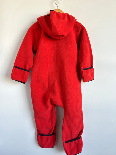 MEC Red and Purple Fleecey Bunting Suit • 2-3 years