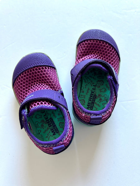 NEW Merrell Purple Closed Toe Watershoes • 4.5c