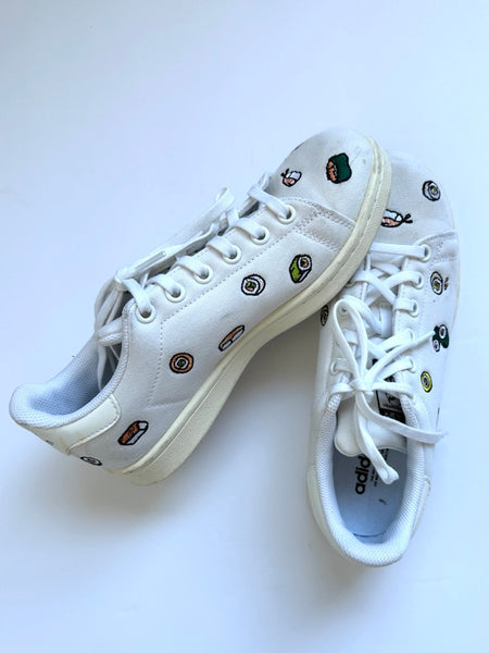 Adidas Stan Smith Embroidered Sushi Shoes • 4.5Y
