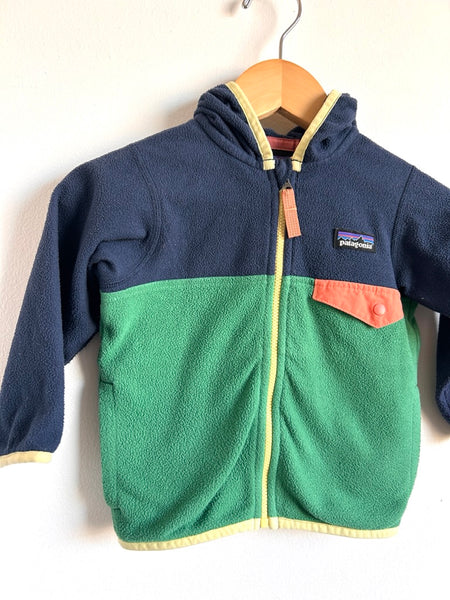 Patagonia Synchilla Zip Up Colourblock Fleece Sweater • 12-18 months