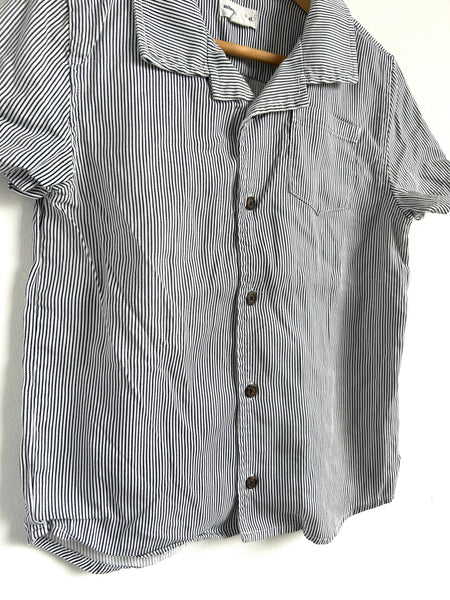 Miles the Label Striped Vacation Shirt • 6-7 years