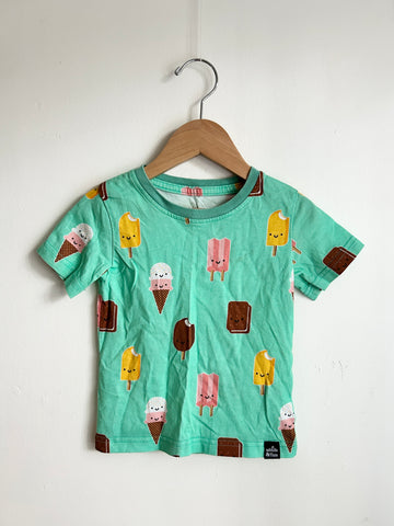 Whistle and Flute Ice Cream Print T-Shirt • 1-2 years