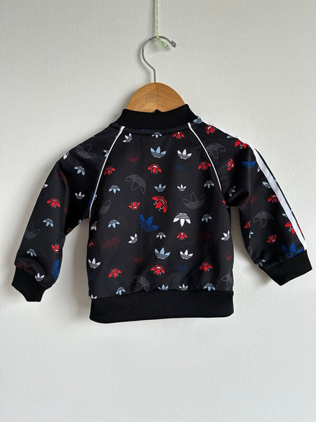 Adidas Black Zip Jacket • 3-6 months