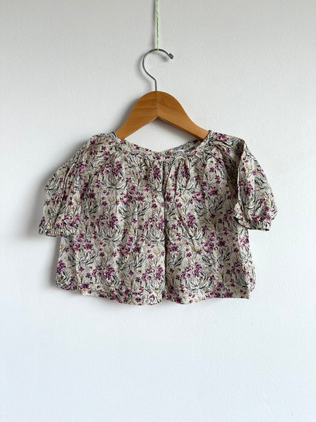 Petits Vilains Long Sleeve Small Floral Blouse • 6-18 months