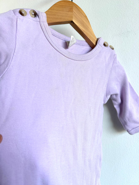 Kate Quinn Purple Long Sleeve Full Romper • 3-6 months