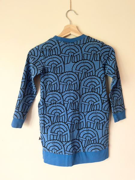Minti Blue Long Sleeve Sweater Dress • 7-8 years