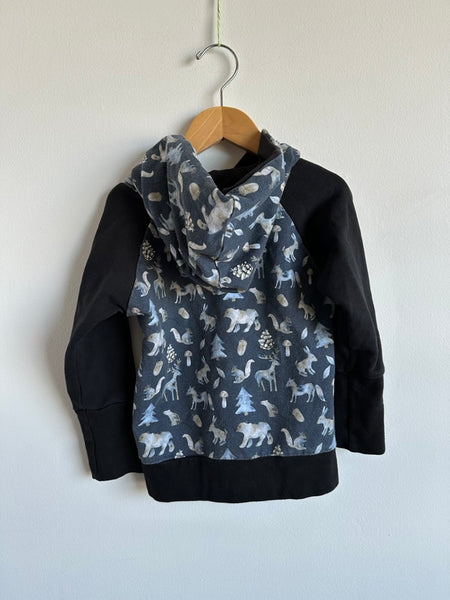 Sugar Sandwich Studio Woodland Animals Hoodie • 3-5 years
