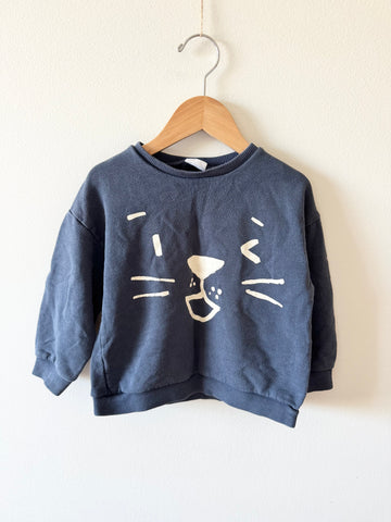 Zara Face Sweatshirt • 2-3 years