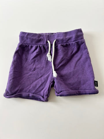 Whistle and Flute Purple Drawstring Shorts • 3-4 years *