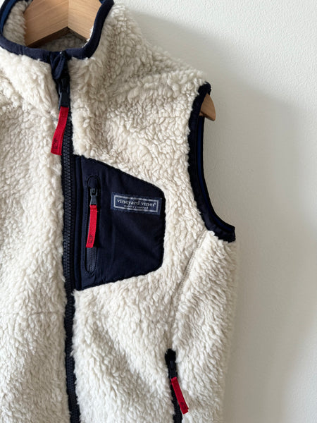 Vineyard Vines Sherpa Vest • 7-8 years